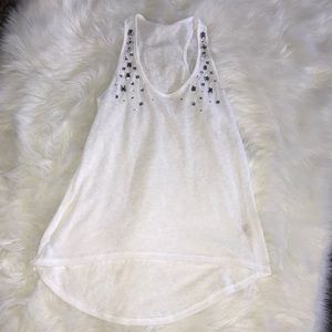 Bejeweled tank top